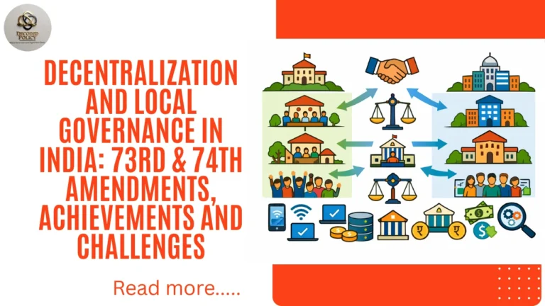 decentralization and local governance in India