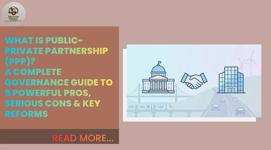 What is Public-Private Partnership (PPP) governance collaboration between government and private sector for infrastructure development