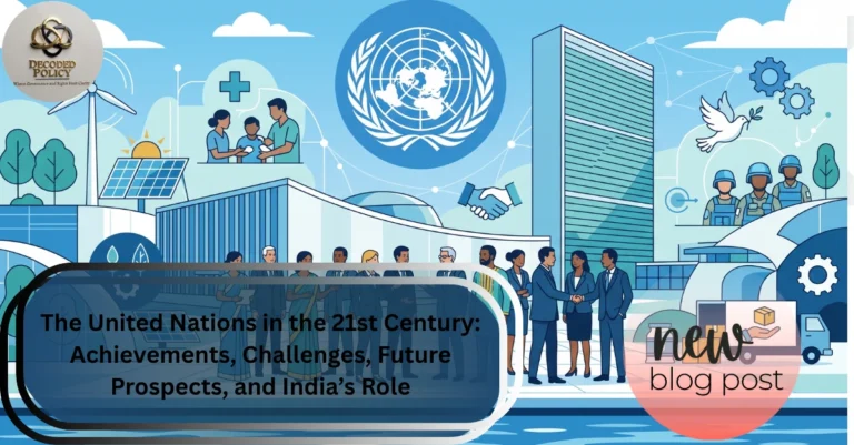 United Nations Headquarters representing global peace, international cooperation, and diplomacy.